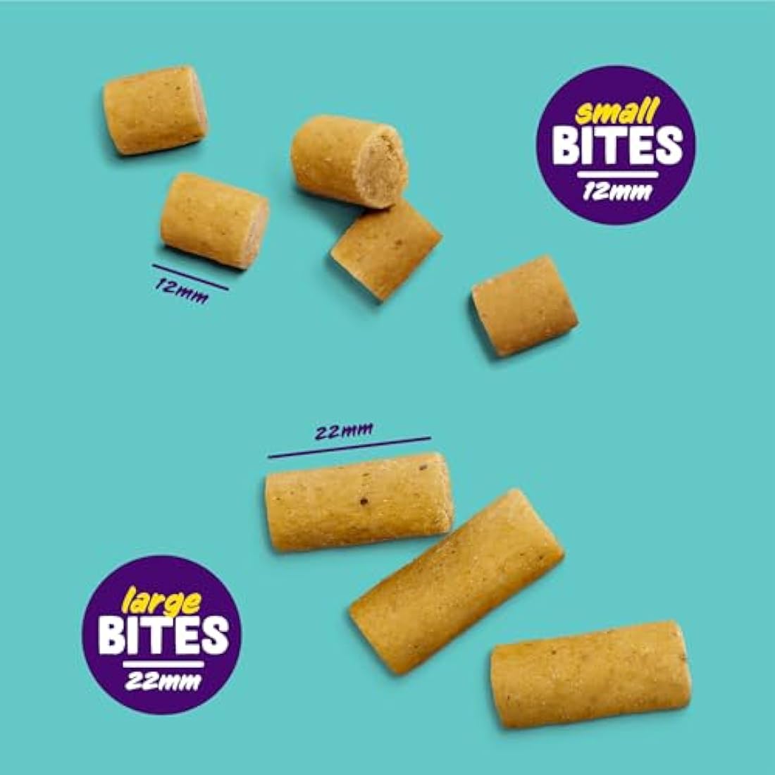 Edgard Cooper Natural Dog Treats - Chicken Top Dog Bites (Small) - (15 x 50g bag), Grain Free, High in Protein & fresh meat, full of essential amino acids for healthy insides