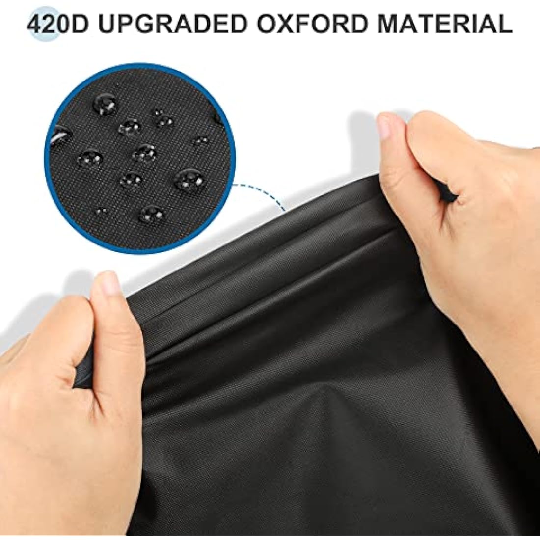 Ezilif Egg Chair Cover, 420D Heavy Duty Oxford Egg Chair Covers Waterproof, Hanging Egg Chair Cover with Waterproof Zipper, UV-Anti & Windproof Cover for B&M & Aldi Swing Chair, 190 x 115cm