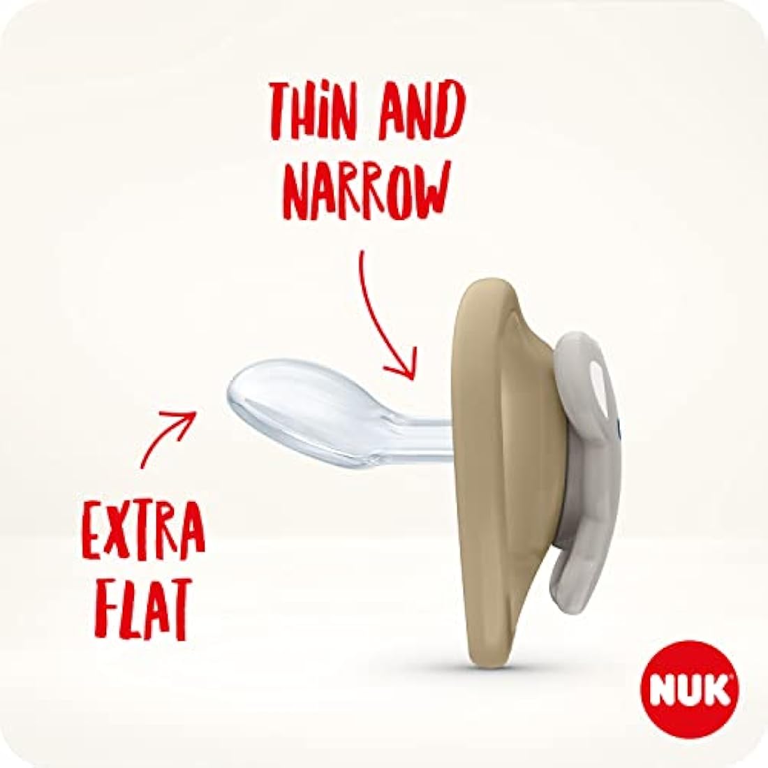NUK Space Baby Dummy | 18-36 Months | Soothers with Extra Ventilation for Sensitive Skin | BPA-Free Silicone | Lion & Sun | 2 Count