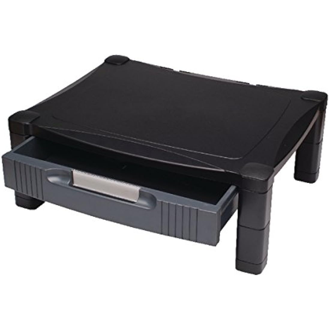 Contour Ergonomics Adjustable Monitor Stand with Drawer Black