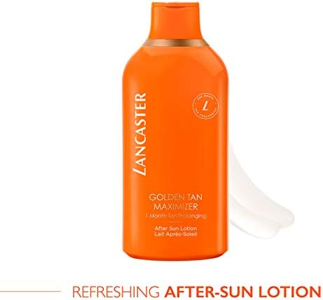 Lancaster Golden Tan Maximizer After Sun Lotion 400ml | One Month Tan Prolonging | Natural Tan Accelerator | Soothes and Calms Sun-Exposed Skin | Softens Skin with Velvety Finish