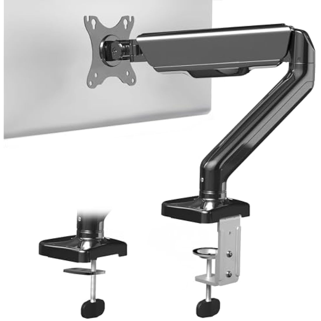 VIVO Single 17 to 32 inch Monitor Height Adjustable Counterbalance Mechanical Arm Desk Stand, Classic, Universal VESA Mount, STAND-V001O