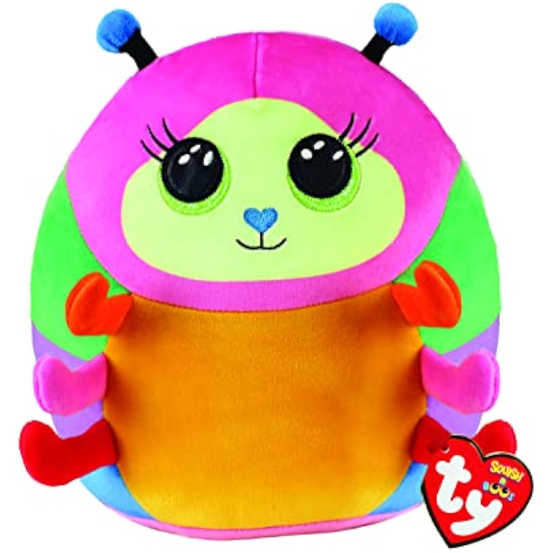 TY Toys Squish a Boo Caterpillar Nessa - 20 CM, Multicolor (2009308)