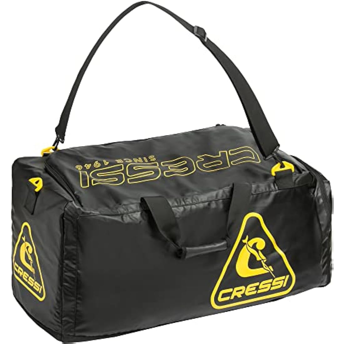 Cressi Megattera Bag, Black / Yellow, 110 LT