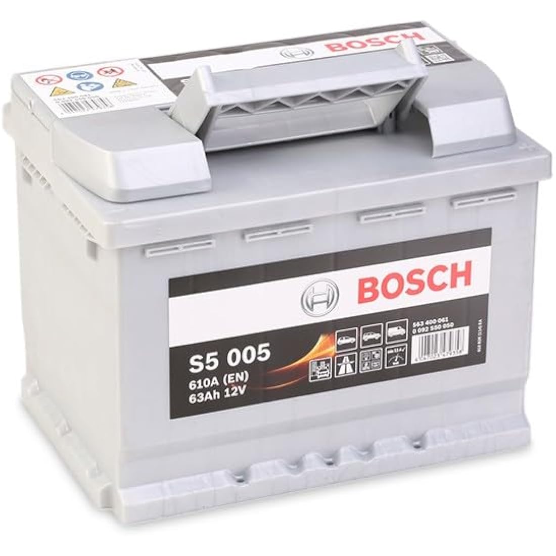 Bosch S5005 - car battery - 63A/h - 610A - lead-acid technology - for vehicles without Start/Stop system - Type 027