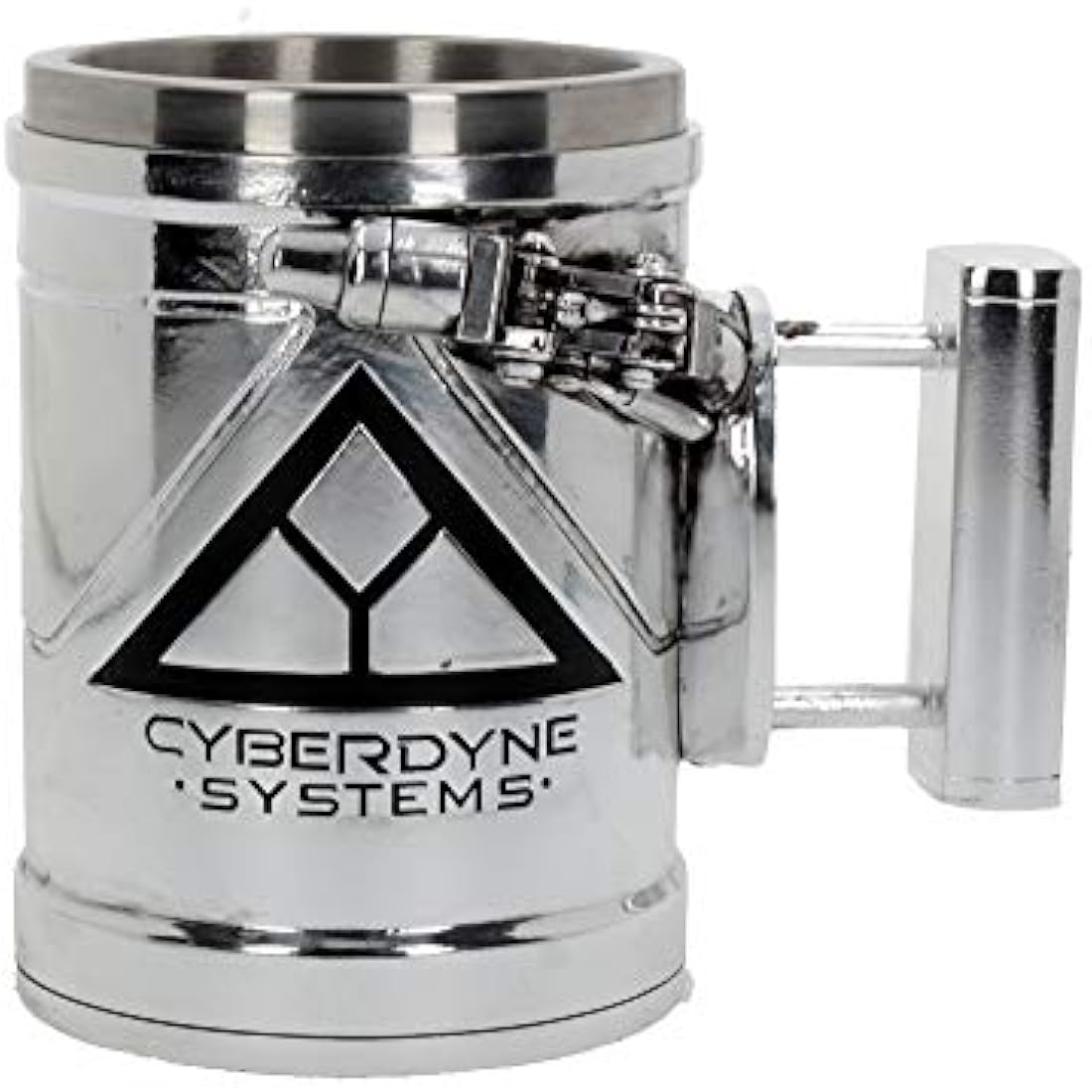 Nemesis Now B4656N9 Terminator 2 Tankard 17cm, Resin w/Stainless Steel Insert, Silver