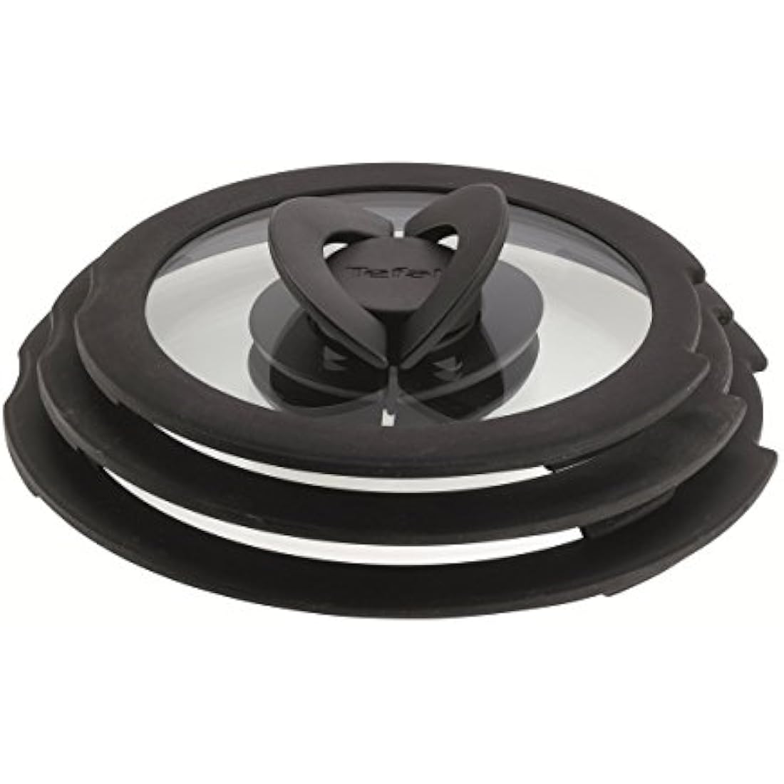 Tefal Ingenio L9931012 3 Piece Glass Lids, 18-18-20, Black