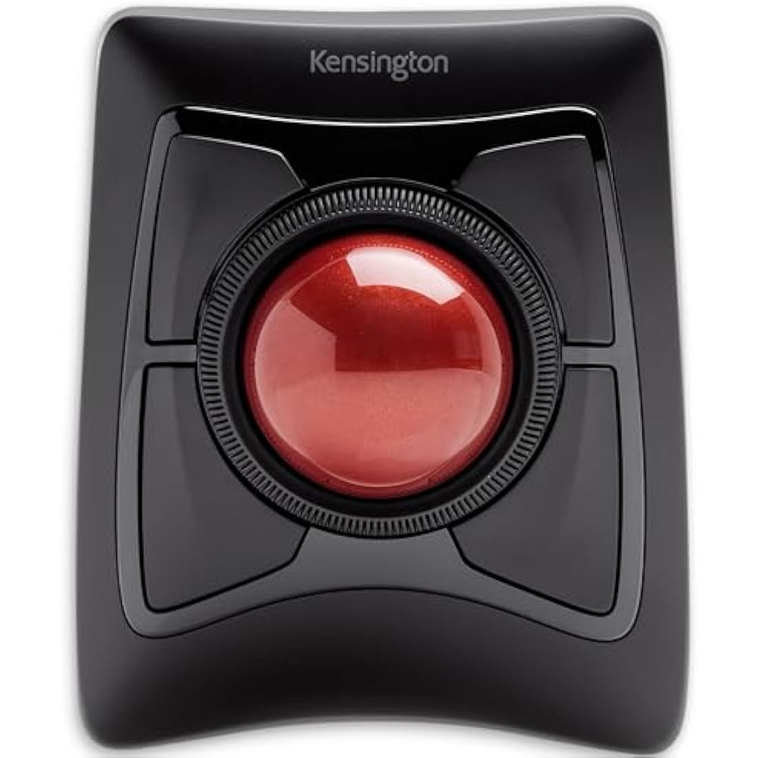 Kensington Expert Mouse - Wireless Ergonomic TrackBall Mouse for PC, Mac and Windows with Ambidextrous Design, Optical Tracking, Scroll Ring & 55 mm Ball – Red (K72359WW)