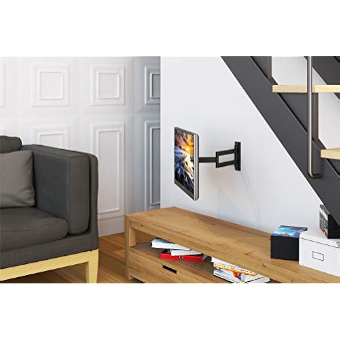 Newstar FPMA-W830BLACK TV/Monitor Wall Mount (Full Motion) for 10"-27" Screen - Black