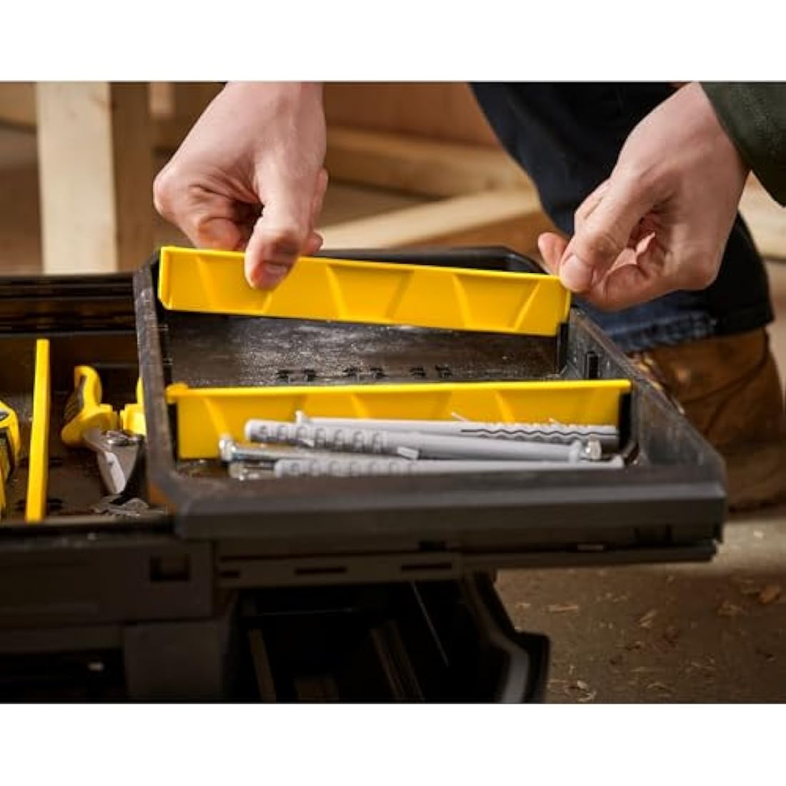Stanley Fatmax FMST1-71219 Canti Lever Tool Box, Black, 46 x 24 x 31 cm