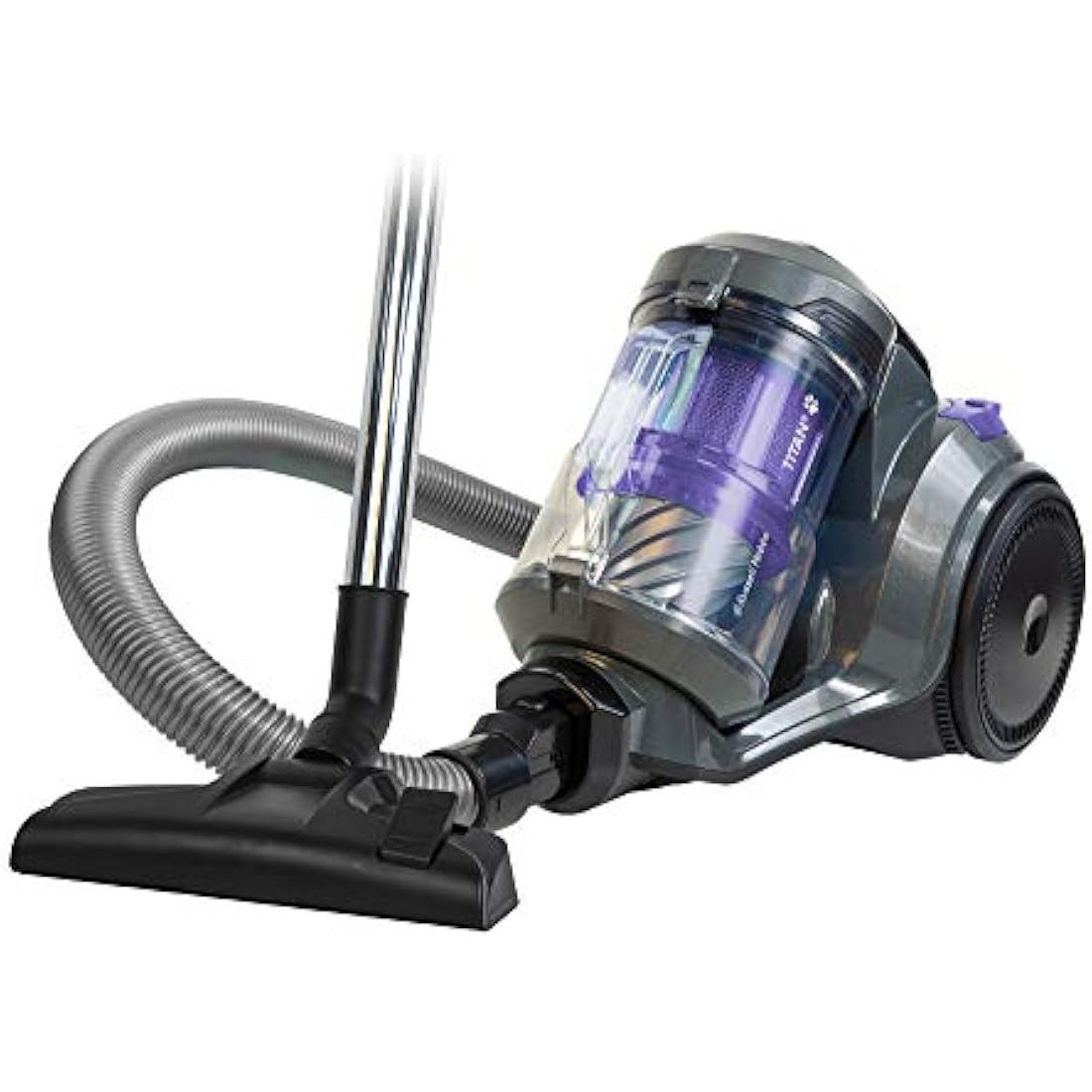Russell Hobbs Multi Cyclonic Cylinder Vacuum Cleaner TITAN2 PET 3 Litre Grey & Purple with 3 in 1 Multi-Tool, Triple Dust Lock 700W High Efficiency Motor, PET Turbo Tool, 2 Year Guarantee RHCV4601