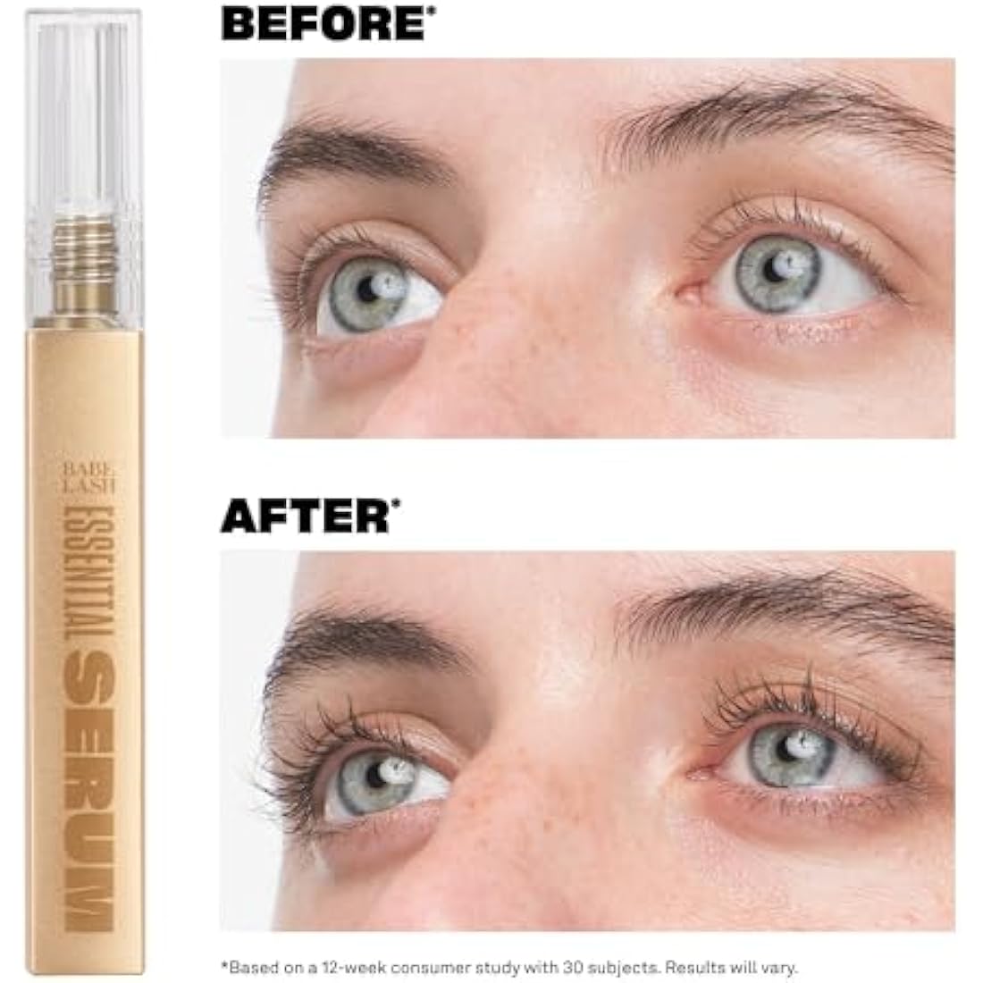 Babe Original Essential Lash Serum - Transform Your Lashes with Longer-Looking, Fuller-Looking Results - 4ml
