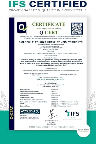 Lyrakis Family Olive Oil 3L – Greek Extra Virgin, Premium First Cold Pressed, High Polyphenols, Handpicked Olives, New Harvest, Fresh Juice from Crete – Since 1975