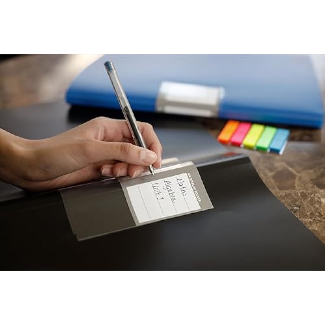 Ziffs Office® 4 x 30 Pocket A4 Display Folders - A4 Display Folders with Plastic Pockets - Display Book - Presentation Folders - 250 Sticky Labels Included - Project Folder - British Brand