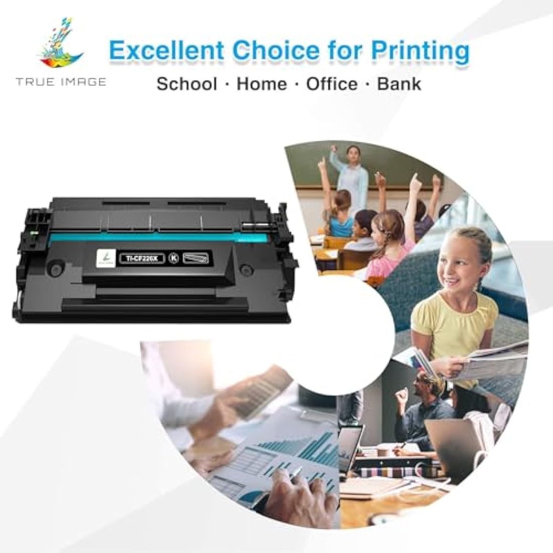 TRUE IMAGE Compatible Cartridge Replacement for HP 26X CF226X 26A CF226A LaserJet Pro MFP M402dn M402n M426dw M426fdw M426fdn M402dw M402d M426 M402 Toner (Black, 2-Pack)