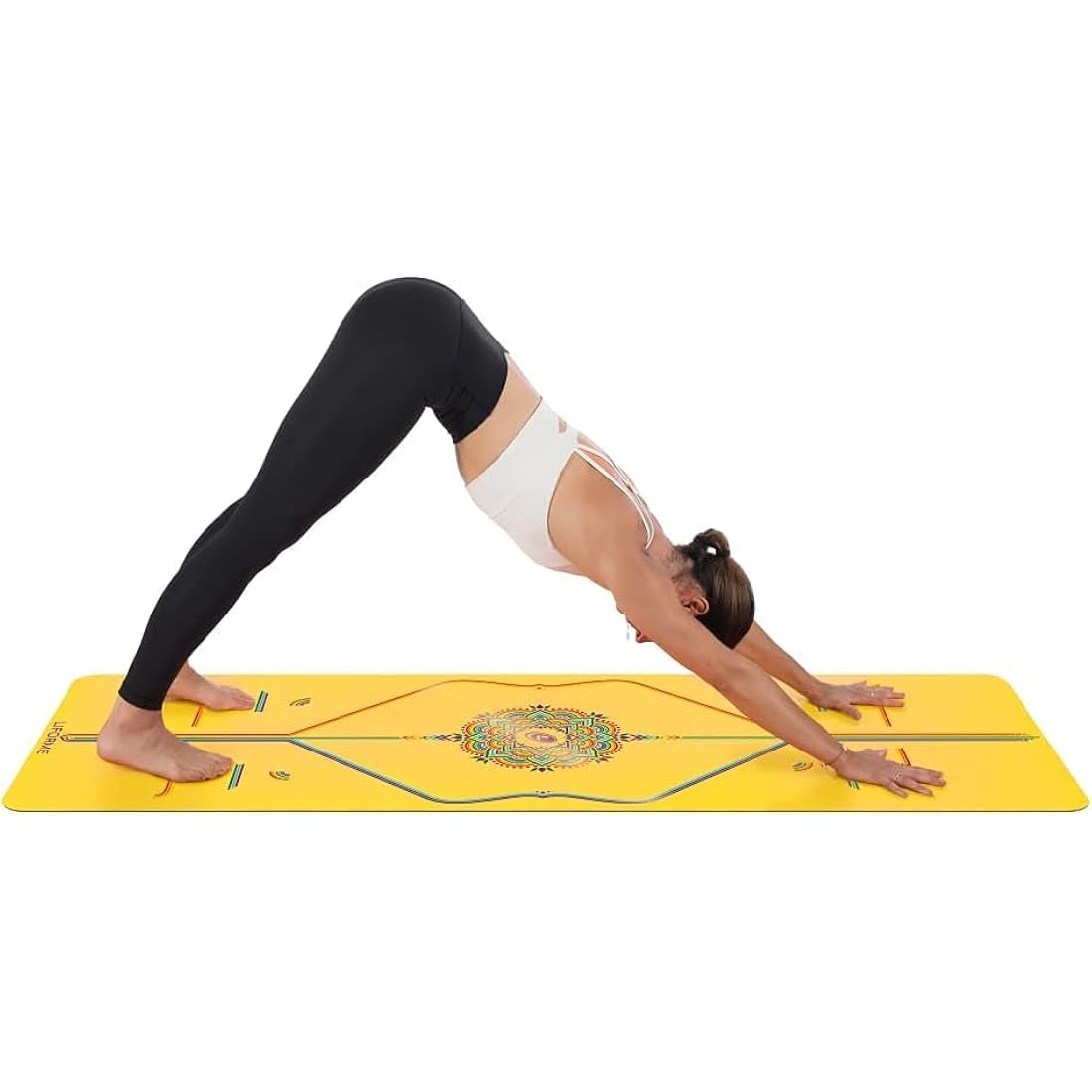 Liforme Printed Yoga Mat Collection - Free Yoga Bag, Patented Alignment System, Warrior-like Grip, Non-Slip, Eco-friendly, Sweat-resistant, Long, Wide and Thick for Comfort