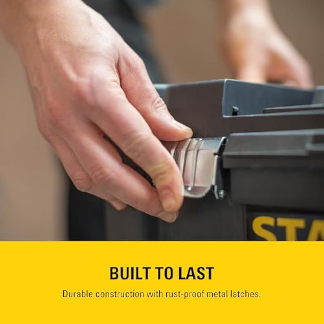 STANLEY Essential Rolling Workshop Toolbox, 3-in1 Stackable Units, Portable Tool Solution, STST1-80151