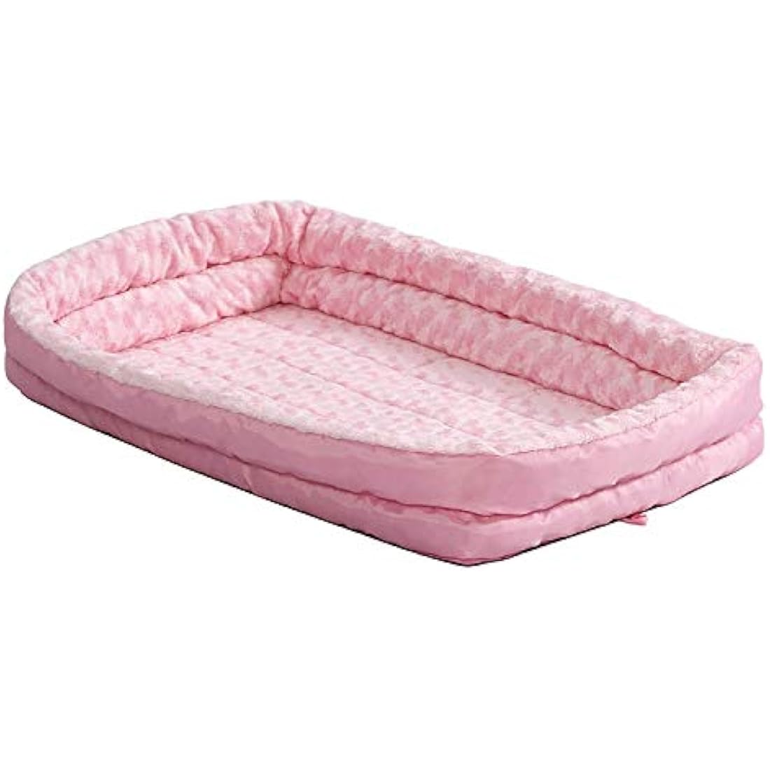 MidWest Homes for Pets Bolster Dog Bed 45.72 cm (18-Inch) Long Fleece Dog or Cat Bed w/ Comfortable Bolster; Ideal for "Toy" Dog Breeds & Fits Most 45.72 cm Crates; Machine Wash & Dry; Pink; 40318-PS,