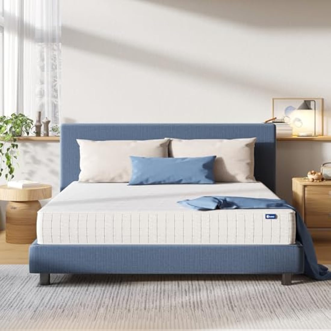 Avenco 3 Zone Pocket Sprung Mattress Medium Firm Feel, 9.8 Inch 3FT Single Mattress with Breathable CertiPUR-US Foam, Skin-friendly OEKO-TEX Fabric 90x190x25cm