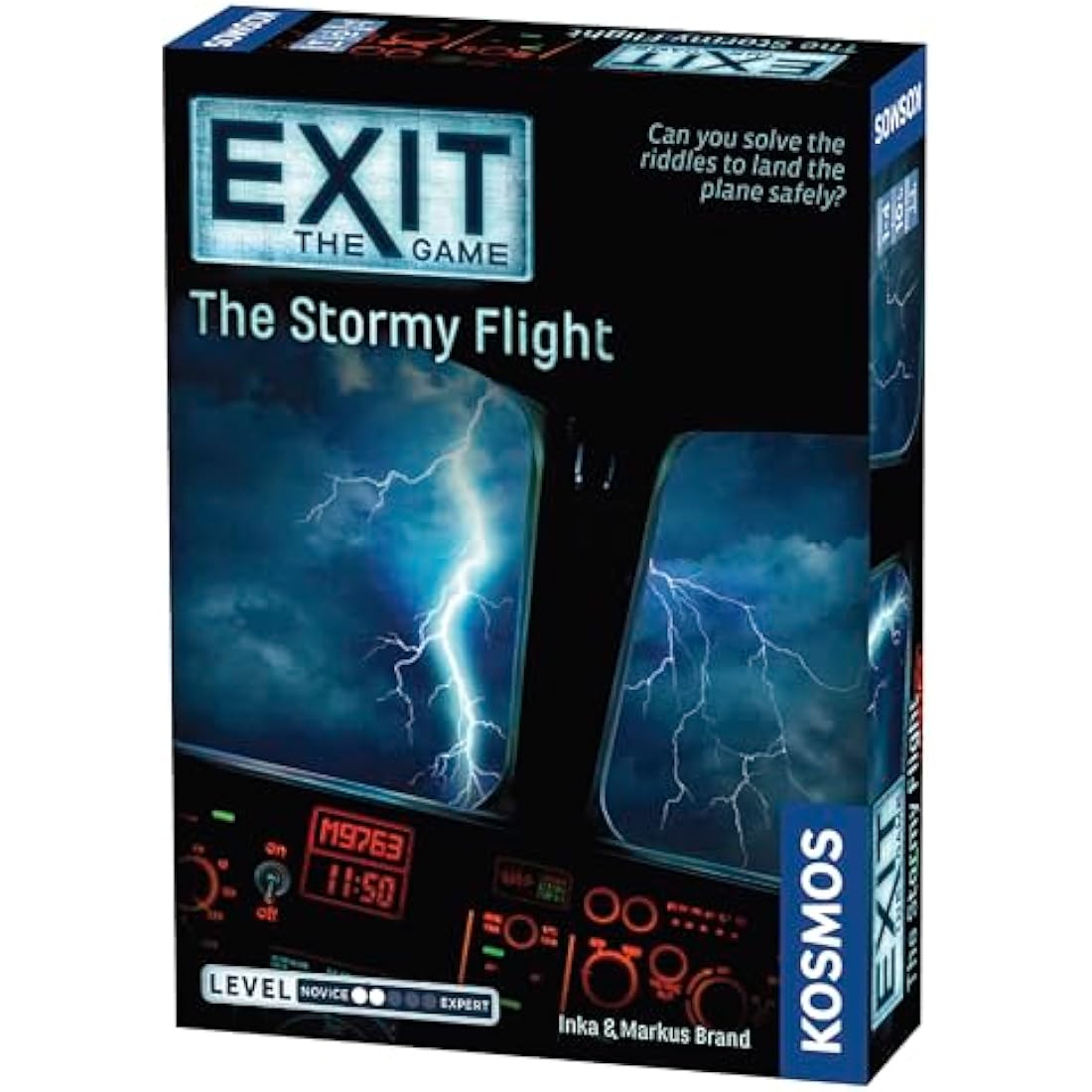 Thames & Kosmos EXIT: The Stormy Flight, Escape Room Card Game, Family Games for Game Night, Party Games for Adults and Kids, For 1 to 4 Players, Ages 10+