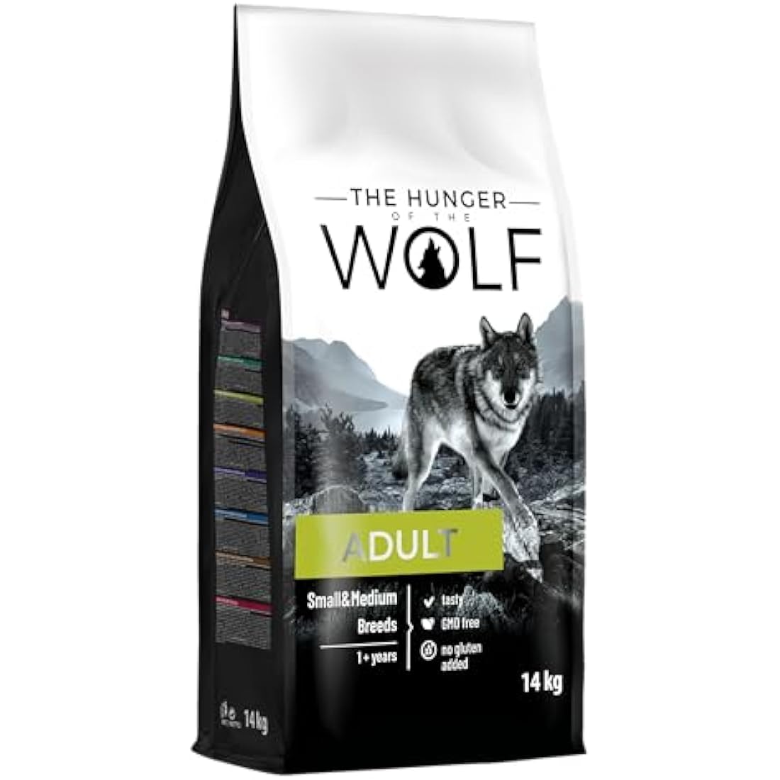 The Hunger of the Wolf Dry Dog Food - For Small or Medium Breeds, Vitamin C and E Formula with Chicken, Adult - 14 kg