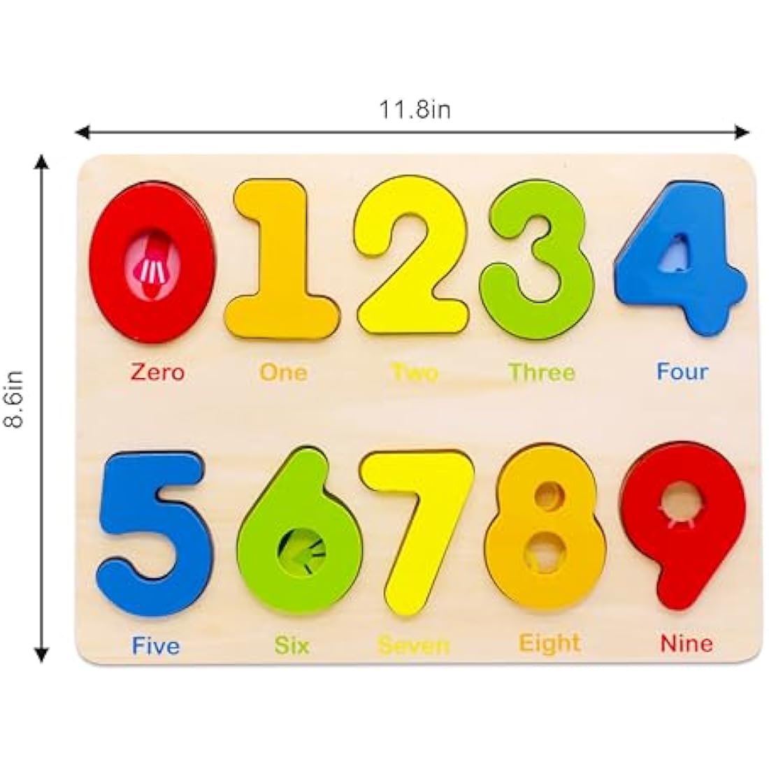 Toddler Puzzles for kids age 2-4 years old-Wooden Learning Number Preschool Puzzles