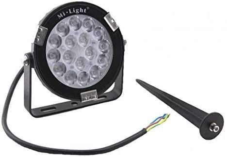 LIGHTEU, Milight Miboxer 9W AC100~240V Garden Spotlight RGBCCT Multi-Color Change and Color Temperature Adjustable WiFi LED Garden Lawn Light, RGBCCT