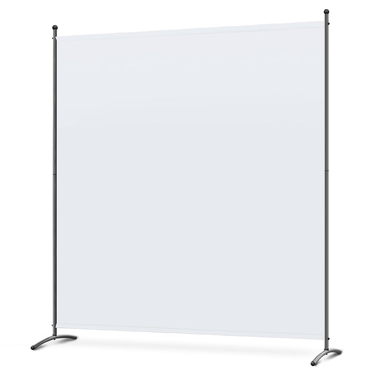 Angel Living 1 Panel Room Divider, Privacy Screen Composed of Polyester Fabric and Sturdy Iron Frame