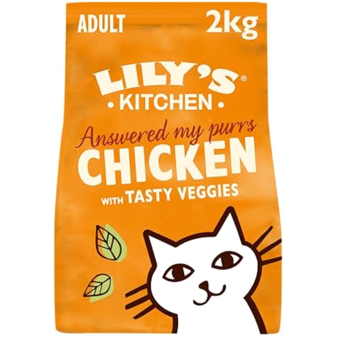 Lily's Kitchen Made with Natural Ingredients Adult Dry Cat Food Bag Chicken with Veggies Grain-Free Recipe 2kg