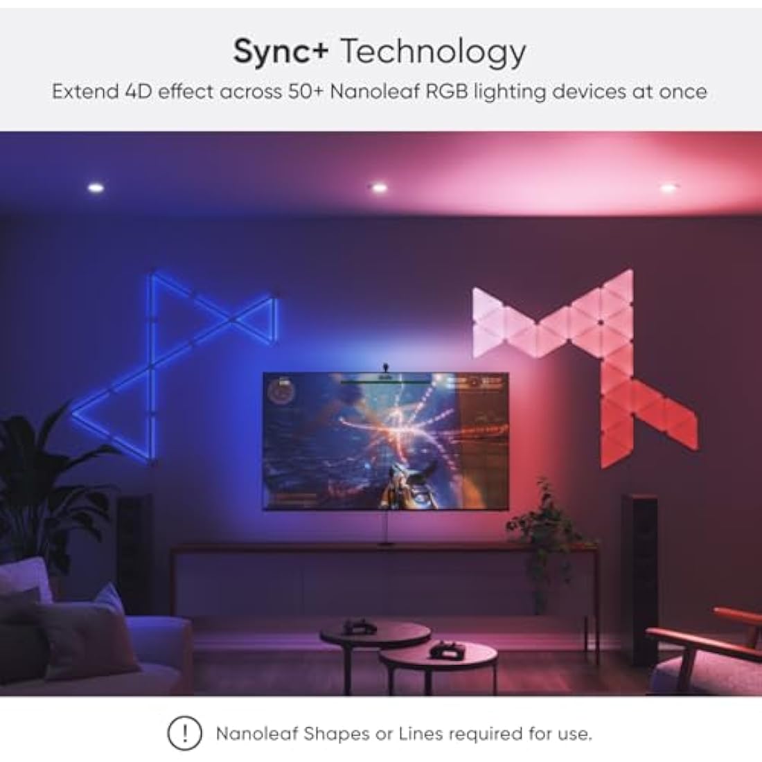 Nanoleaf 4D, TV Screen Mirror Kit, Camera, Controller, PSU, 12V, 24W, 200V-240V, EU