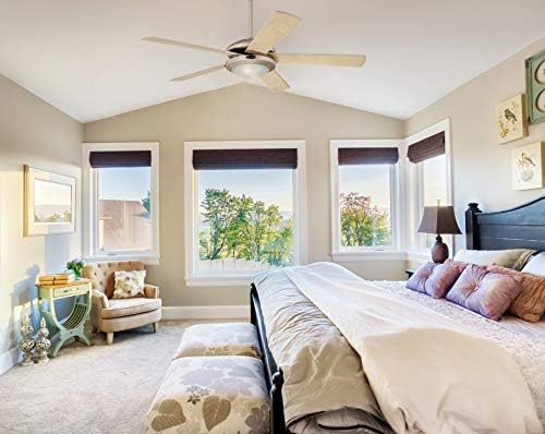 Westinghouse Ceiling fan Comet 78182-132 cm, E14, 40 W, coated in Titanium with Blades Reversible Light Maple/White