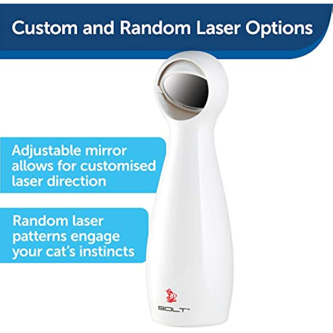 PetSafe FroliCat Stimulating Exercise Laser Cat Toy, Adjustable, clear