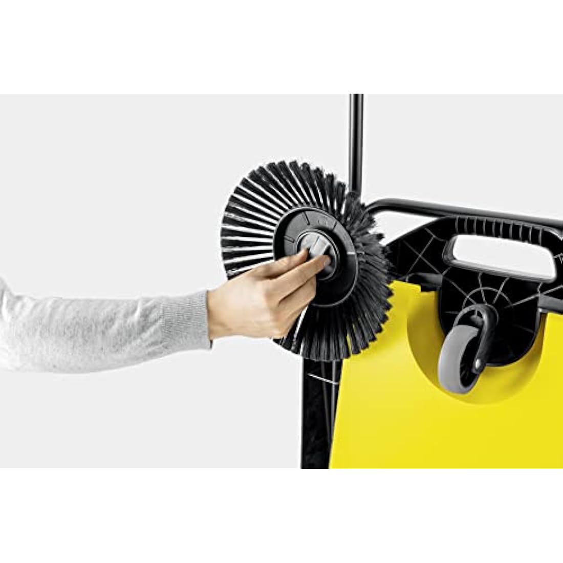 Karcher S 4 Twin Push Sweeper with brushes, for cleaning pavements, driveways and garden paths