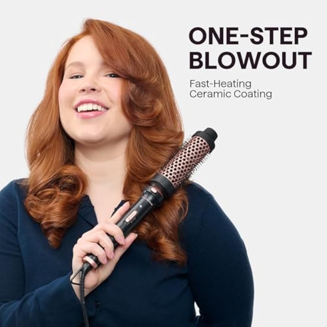 Wavytalk 5 in 1 Curling Wand Set, Multi Hair Curler Set with Thermal Brush and 4 Interchangeable Ceramic Curling Tongs(13-32 mm), Instant Heat Up Curling Iron (Rose Gold)