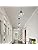 FORCOSO 3PCS Vintage Glass Pendant Light, Industrial Ceiling Pendant Lights with Clear Glass Globe Shade, Adjustable Pendant Lighting for Kitchen Island Dining Table Hallway Entryway（ø20CM）