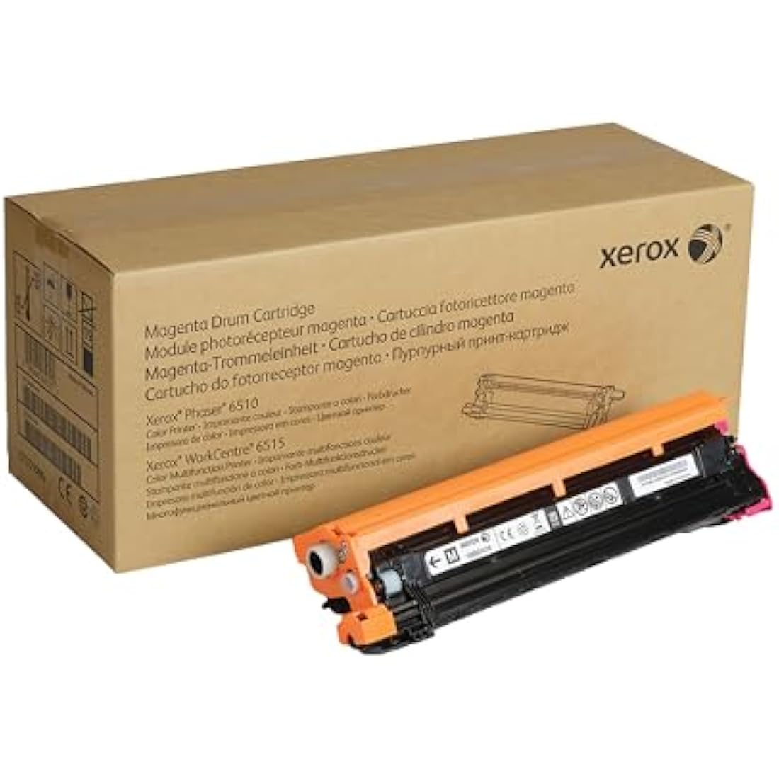Xerox 108R01418 Genuine Drum Cartridge for WorkCentre 6510 and 6515 - Magenta, 48,000 Page Yield,Black