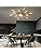 Modern LED Ceiling Light,12+1 Heads Semi Flush Mount Gold Chandeliers Ceiling Lighting for Bedroom Living Room Kitchen Dining Room Restaurant