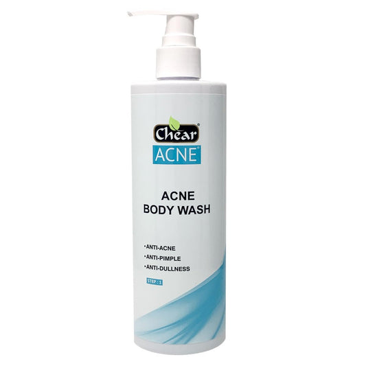 Chear Acne Body Wash 400ml - with Salicylic Acid Lactic Acid Witch Hazel Blemish Spot Treatments Scar Removal Pimple for Adults and Teens Bumpy Skin