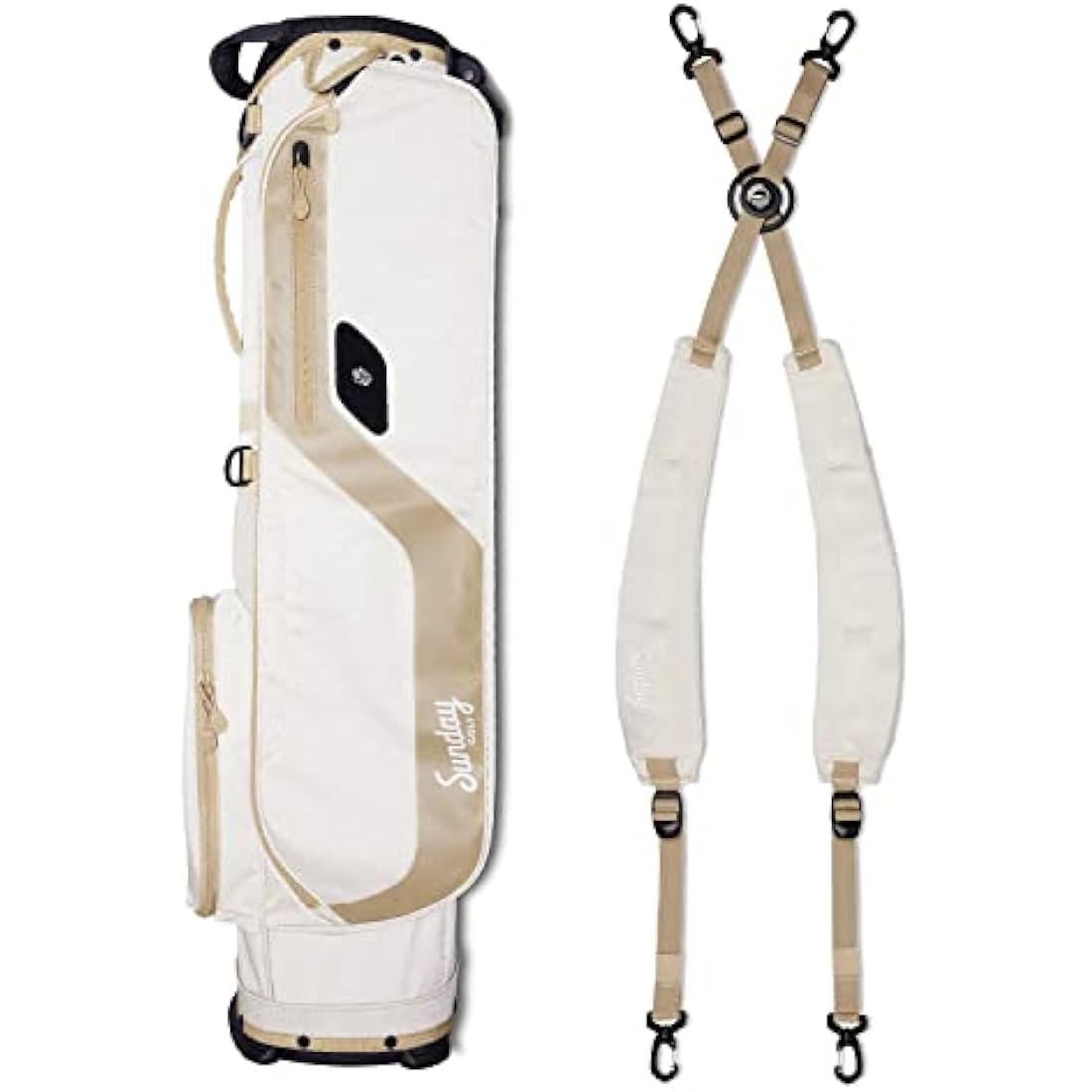 Sunday Golf El Camino Bag - Lightweight Bag with Strap and Stand – Easy to Carry – Par 3 and Standard Courses, 3.9 pounds
