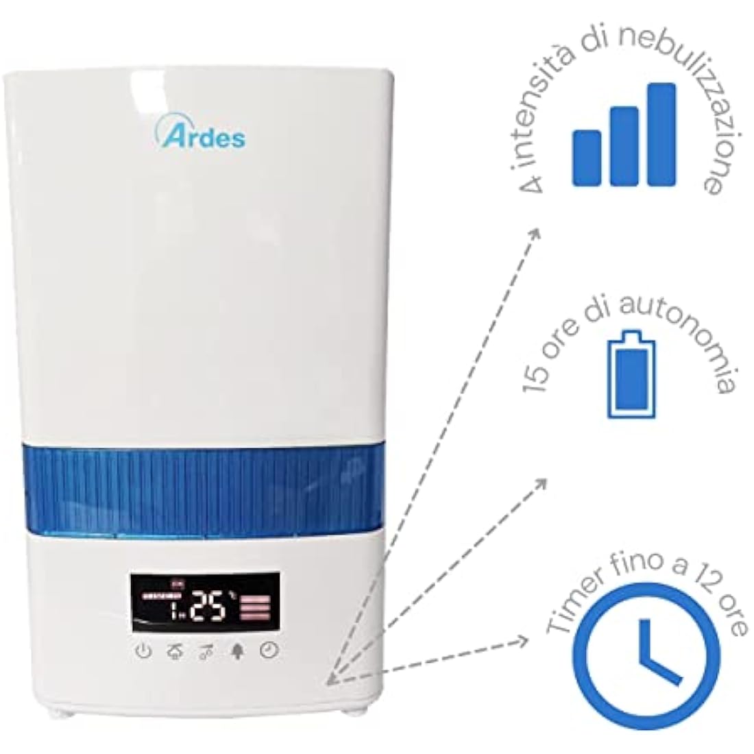 ARDES AR8U20 Ultrasonic Humidifier White/Blue
