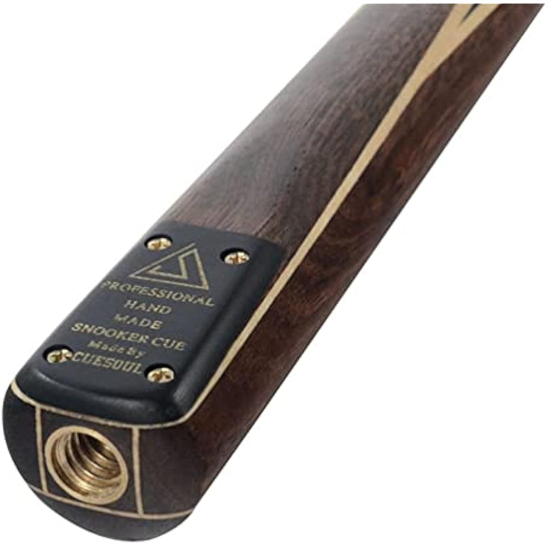CUESOUL Classic Handmade 57 inches 18oz Rosewood 3/4 Jointed Snooker Billiard Pool Cue with Case, rosewood Butts and leathertte Protective Cue Case-9.5mm Tip Snooker Cue Set
