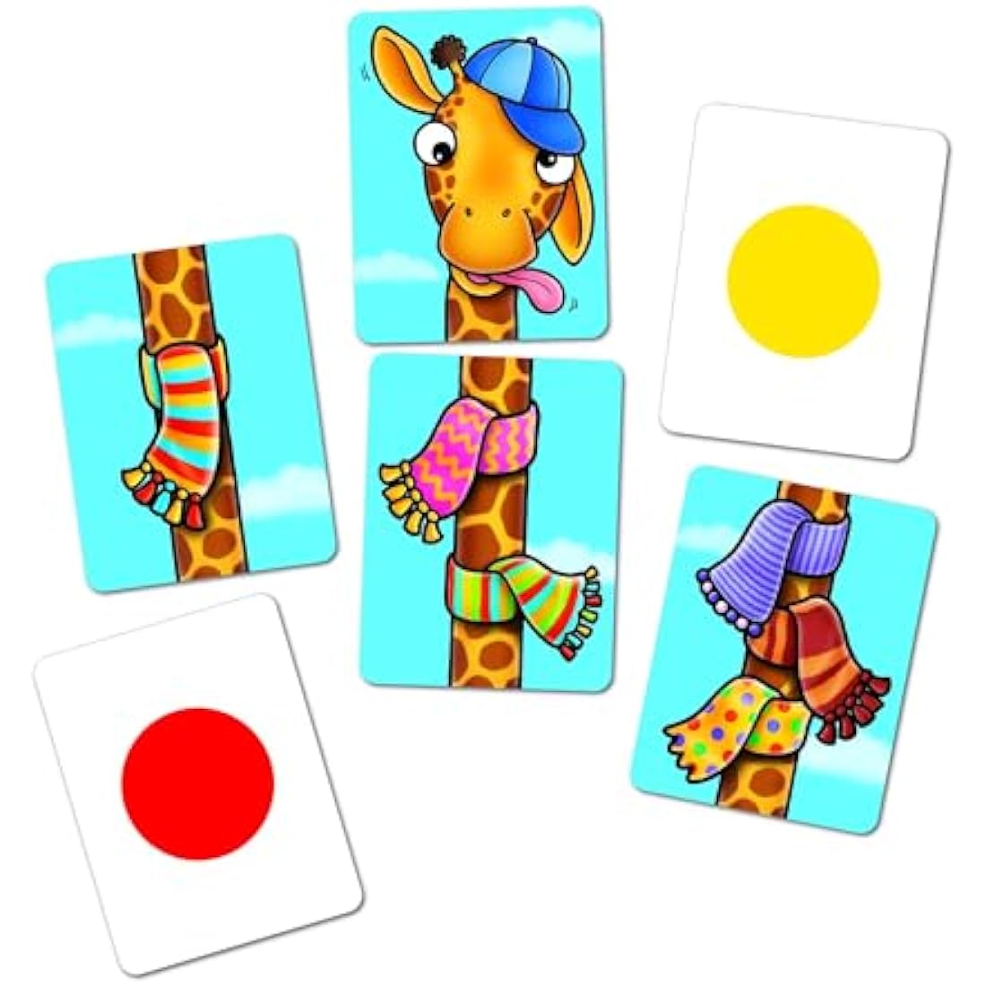 Orchard Toys Giraffes in Scarves Game, Fun Counting and Colour Educational Toys and Games, Educational Games for Kids Age 4-7 years.