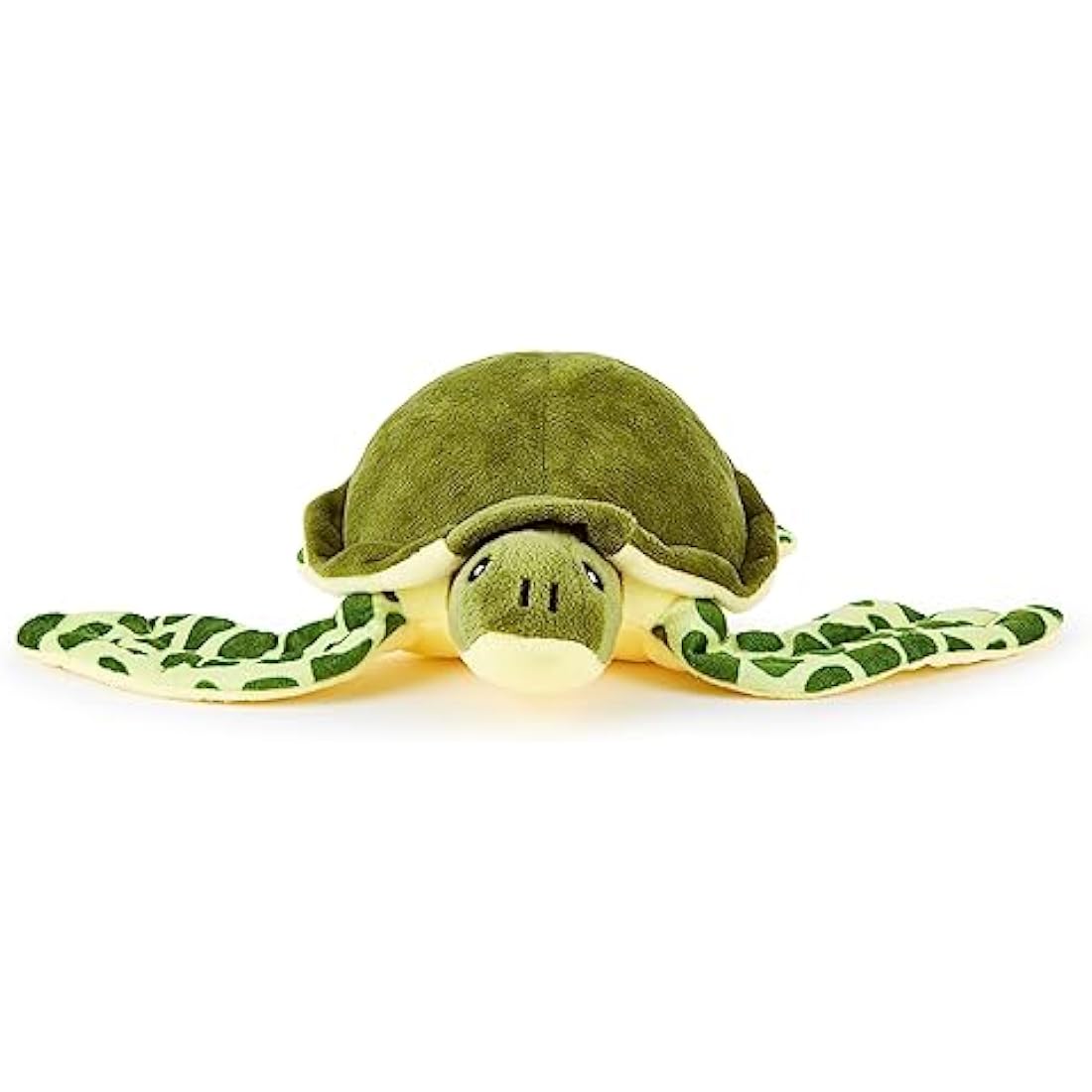 Zappi Co 100% Recycled Plush Green Sea Turtle Toy (30cm Width) Stuffed Soft Cuddly Eco Friendly animals Collection For New Born Child First kid