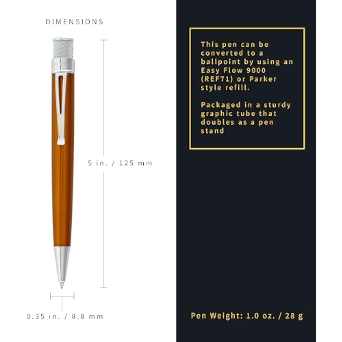 Retro 51 Tornado Rollerball - Orange