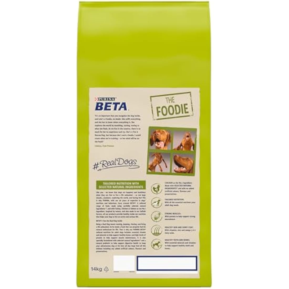 Beta Adult Rich In Chicken, Dry Dog Food 14Kg