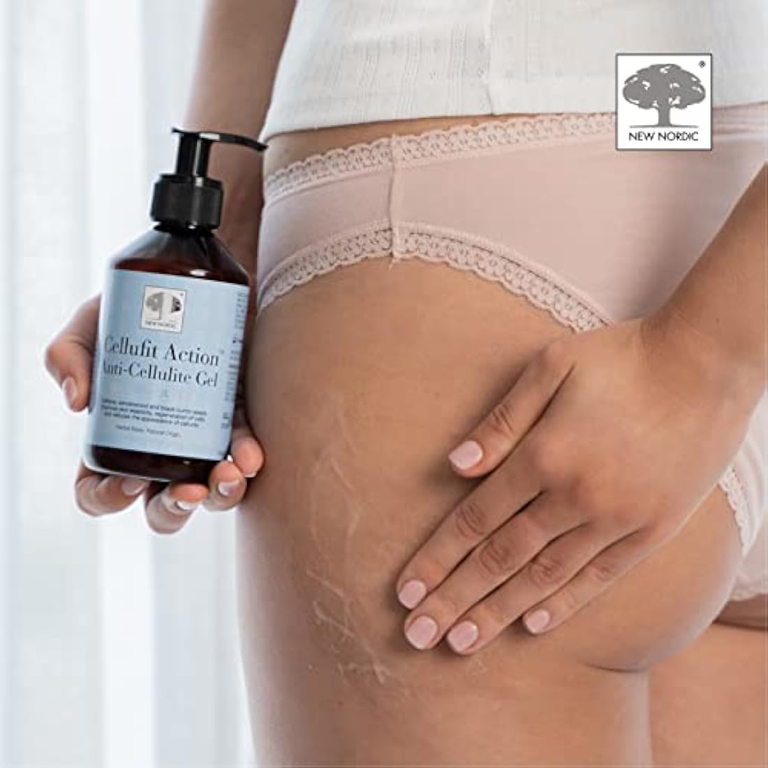 New Nordic Cellufit Action Anti-Cellulite Gel - Reduce Cellulite Appearance & Enhance Skin Elasticity & Smoothness - 250ml