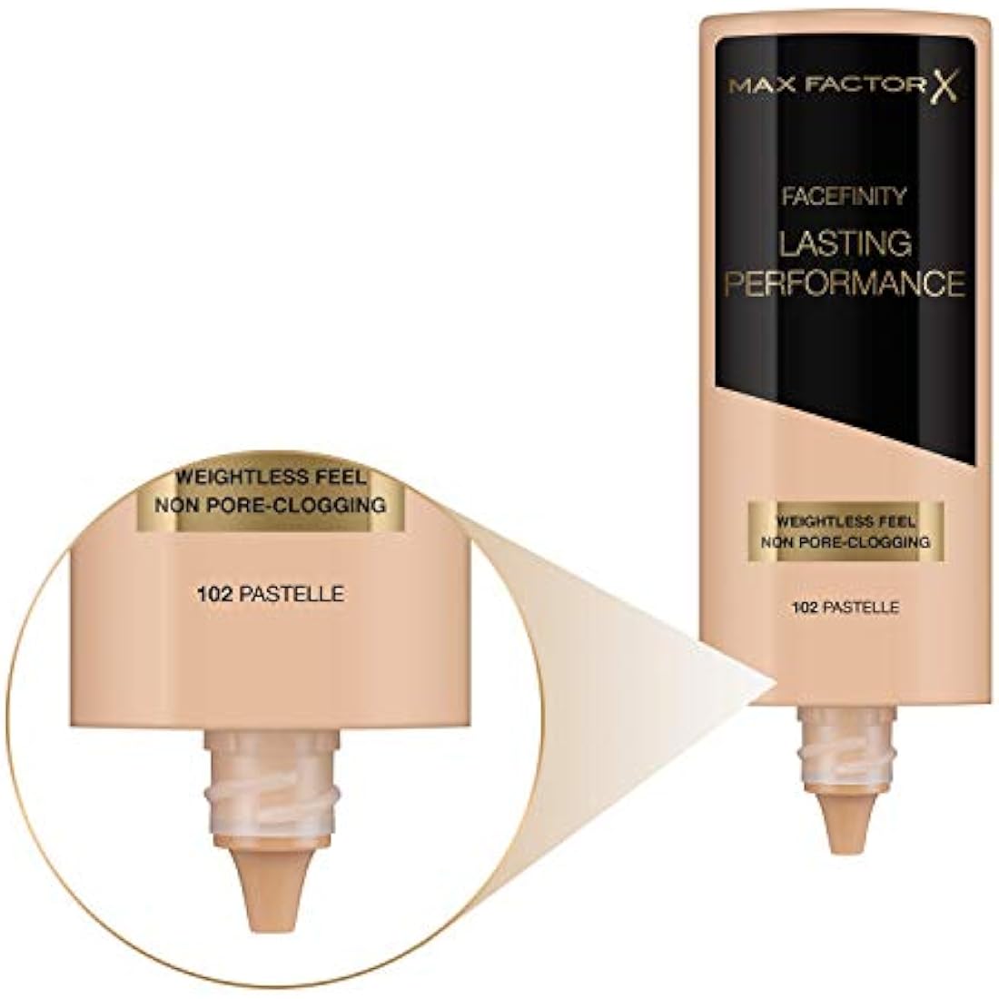Max Factor Lasting Performance Long-Lasting Liquid Foundation - 102 Pastelle, 35 ml