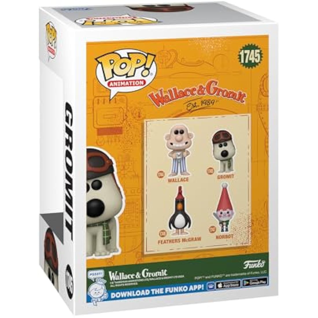 Funko POP! Movies: Wallace & Gromit - Gromit - Collectable Vinyl Figure - Gift Idea - Official Merchandise - Toys for Kids & Adults - Movies Fans - Model Figure for Collectors