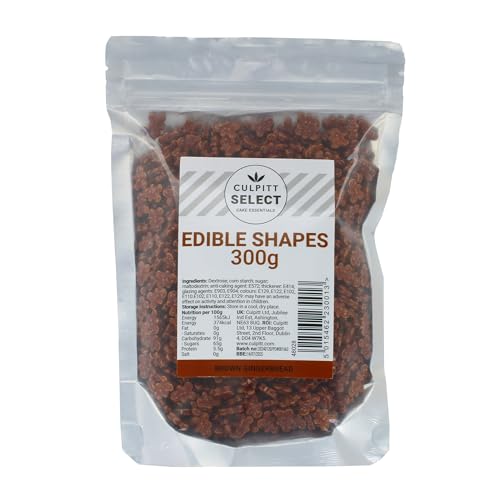 Culpitt Select Edible Shapes, Sugar Decorations for Cakes, Cupcakes, Cookies, Ice Cream, and Desserts, Cake Sprinkles, Edible Cake Decorations