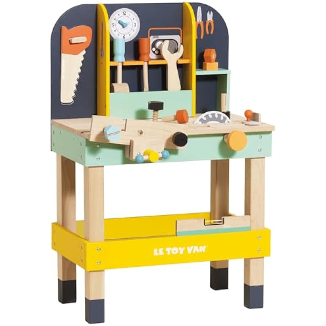 Le Toy Van - Cars & Construction Educational Alex's Wooden Work Bench Set For Role Play | Pretend Play Wooden Tools - Suitable For 3 Year Olds+